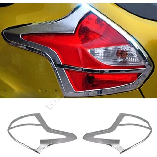 ABS Chrome Rear Tail Light Lamp Cover Trim Car Styling Trim Fit For Ford Focus MK3 Hatchback 2012 2013 2014