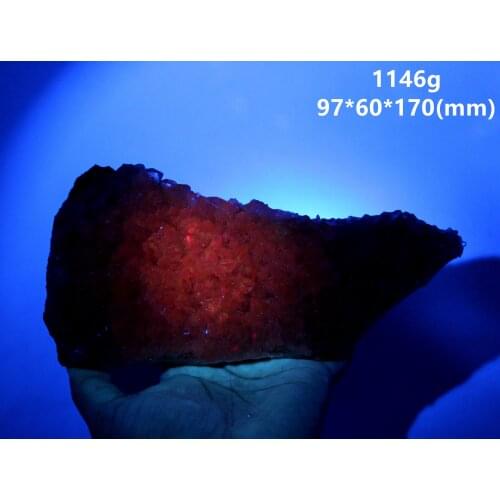 BIG! 1145g natural Fluorescent calcite mineral specimen stones and crystals healing crystals quartz gemstones