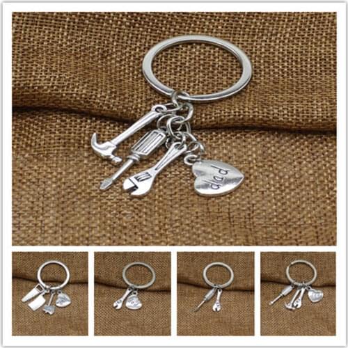 New tool pendant keychain, dad keychain, fathers day gift keychain, father keychain accessories