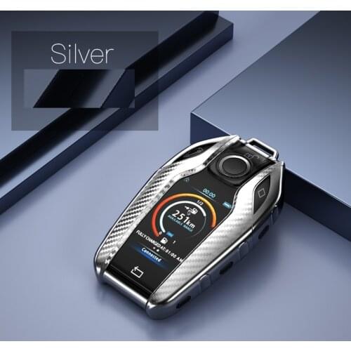 TPU+Carbon fiber grain Car LED Display Key Cover Key Case for BMW 5 7 series G11 G12 G30 G31 G32 i8 I12 I15 G01 X3 G02 X4 G05 X5