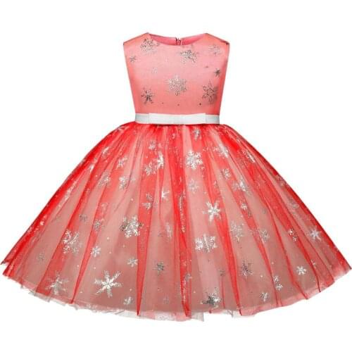 For Children Girls Dress Flowered Princess Dress for Beauty Contest Birthday Summer Dress for Girls