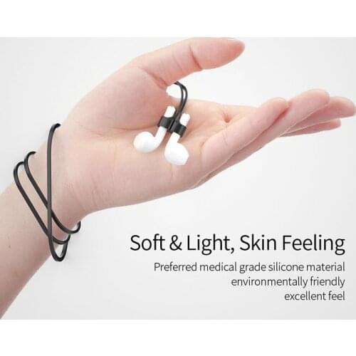 For AirPods 1/2/Pro Anti-lost Strap Rope Magnetic Soft Silicone String Rope Connector For Apple AirPods