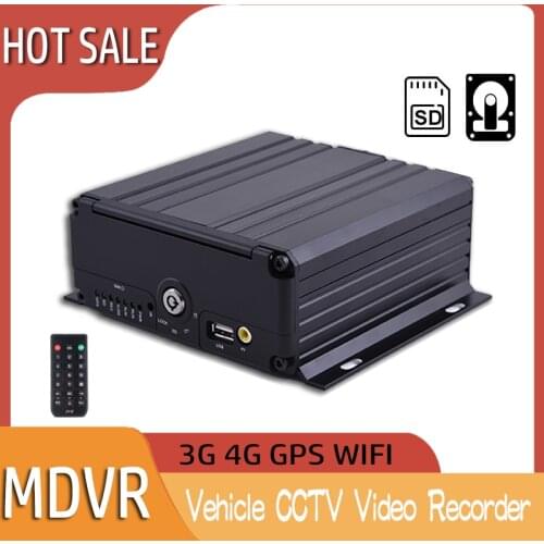Fleet Management Bus Mobile DVR GPS 4G 3G WiFi Hard Disk MDVR Truck Van Car Taxi Video Recorder Black Box