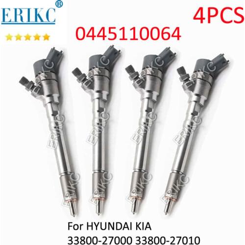 0445110064 Common Rail Injector Assy 33800-27000 Diesel Fuel Nozzle for HYUNDAI Santa FE 2.0 Matrix 1.5 CRDi Elantra 2.0 CRDi