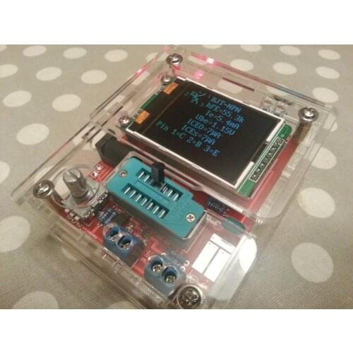 Finished Transistor Tester LCR Diode Capacitance ESR voltage meter PWM Square wave Frequency Signal Generator