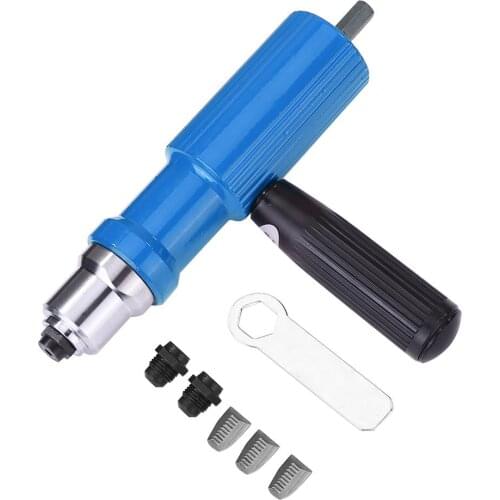 Electric Rivet Nut Gun Riveting Tool Cordless Insert Riveter Adapter Kit Handheld Riveter Adapter Kit For Power Tool Cordless In