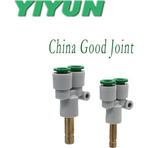 KQ2U04-99A,06-99A,08-99A,10-99A,12-99A,16-99A YIYUN Air pipe quick - insertion Y - shaped straight - through joint KQ2 Series