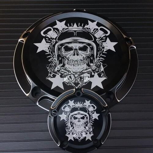 Motorcycle Derby Timing Timer Cover CNC Engine Cover 5 Hole For Harley Road King Softail Dyna FLHRS FLTFB Chrome Black