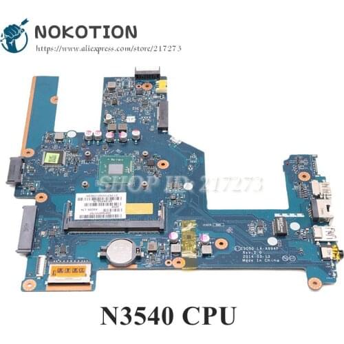 NOKOTION For HP Pavilion 15-R Laptop Motherboard N3540 CPU ZSO50 LA-A994P 761541-601 761541-001 759878-001