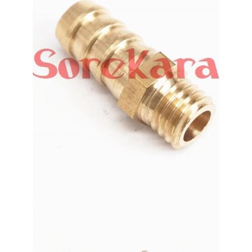 LOT 5 Hose Barb I/D 8mm x M12x1.25mm Metric Male Thread Brass adapter Splicer Connector fitting for Fuel Gas Water