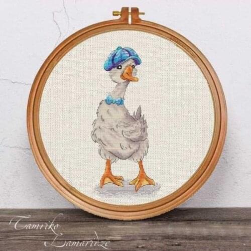 Needlework Cross stitch Handmade 14CT Counted Canvas DIY,Cross-stitch kits,Embroidery Flower embroidery Duckling Gentleman