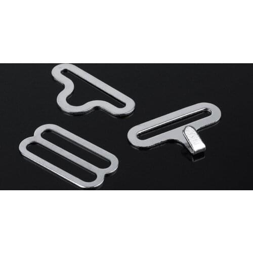 100Sets Metal Bow Tie Hardware Buttons Set Necktie Hook Set Bow Tie Cravat Clips Fasteners to Make Adjustable Straps on Bow Tie