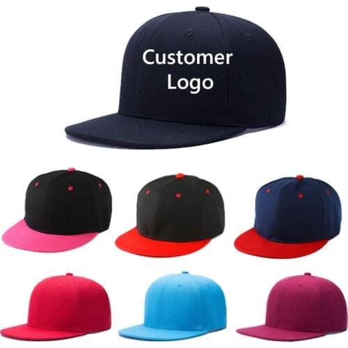 Wholesale Unisex Adjustable Customized LOGO Solid Color Baseball Cap Casquatte Gorra Summer Hip Hop Hats For Men Women