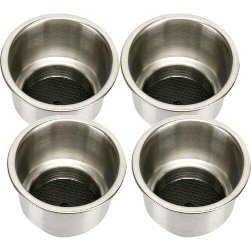 Wholesale 4pcs Marine 304 Stainless Steel Mount Cup Holder For Boat Car Truck Camping