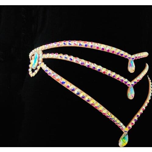 Belly Dance Belt Diamond-Studded Three-layer Waist Chain Female High-End Elegant Competition Performance Accessories