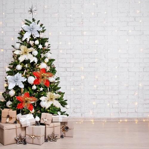 Christmas Wreath Simulation Flower Decorations Artificial Flowers Fake Cutting Mesh Handmade PE Made Of PE Simulation Flower