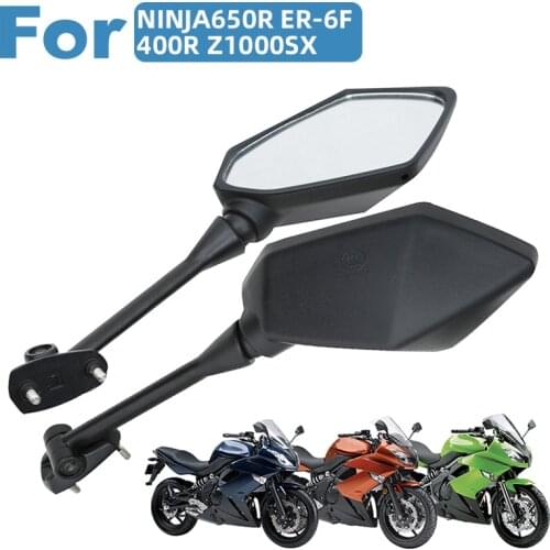 3C Certification Motorcycle Rearview Mirrors For Kawasaki NINJA650R ER-6F 09 10 11 12 13 14 15 NINJA400R ZI000SX