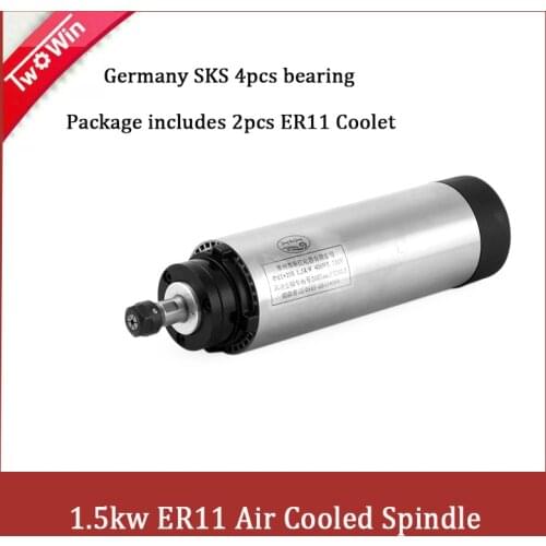 2.2kw cnc Spindle 24000rpm Spindle Motor Air Coolling Engraving Spindle AC Spindle ER20 With 4 Bearings cnc milling Spindle