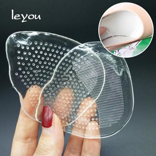 3 to 6 Pairs Silicone Shoe Insole High Heel Half Insole Front Forefoot Pad Shock Absorption Insoles