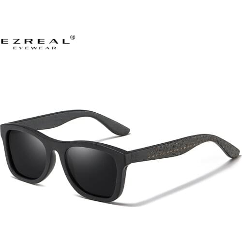 EZREAL Best Handmade Sunglasses Men Polarized Bamboo Wood Women Sunglasses High Quality With Sunglasses 1610X