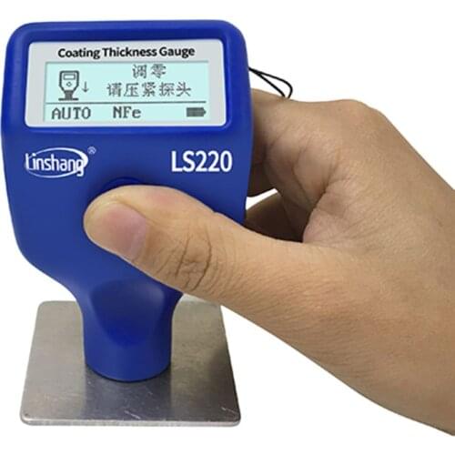 Paint Coating Thickness Tester 0-2000μm 0.1μm Fe NFe Probe Gauge LS220 for Auto Car