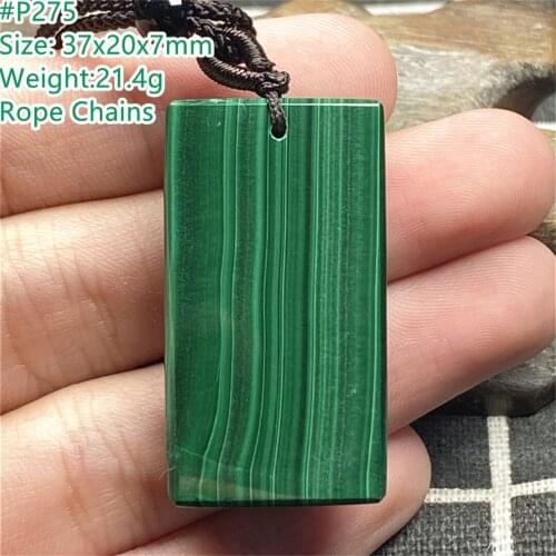 Necklace Pendant Natural Green Malachite Chrysocolla Jewelry For Women Lady Man Silver Luck Love Crystal Beads Gemstone AAAAA