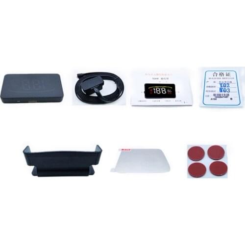 Universal Car HUD Display Vehicle Driving Safety Intelligent Alarm System Remind