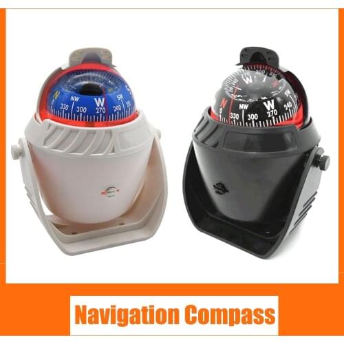 Waterproof Navigation Compass with Electronic LED Light Sea Boat Pivoting Compass For Marine Navigation Positioning Compass