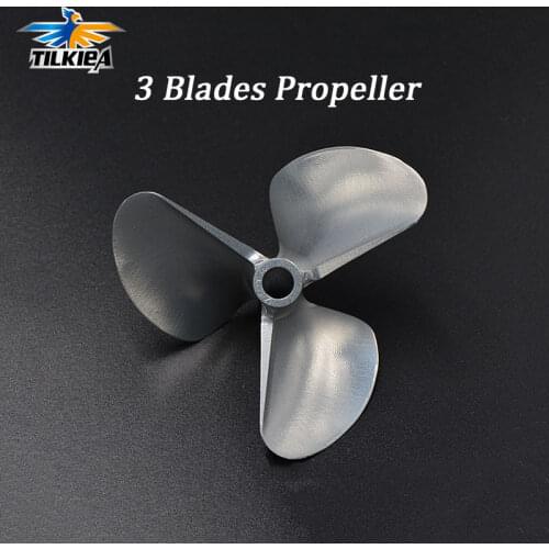 High Precision 3 Blades Propeller CNC Aluminum Propeller Dia 72mm P1.4 pitch for 1/4" (6.35mm) RC Boat Shaft