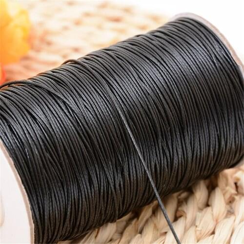 0.8 mm Cord Waxed Waxed Cotton Thread Cord String Strap Necklace Rope For Jewelry Making For Shamballa Bracelet DIY Accessories