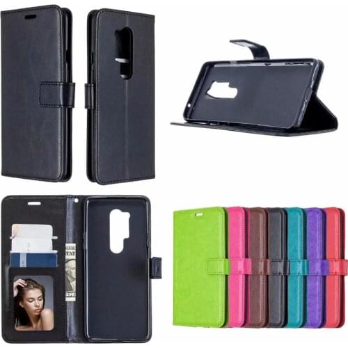 200pcs/lot Crazy Horse Wallet Leather PU TPU Cover TPU phone cases case for Oneplus nord 8 7 7T pro