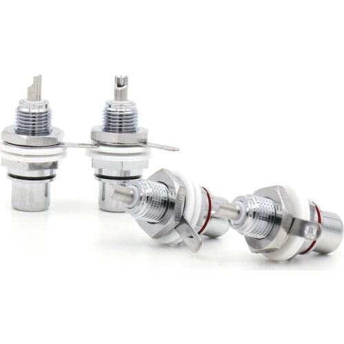 100Pieces Audio Grade Rhodium Plated RCA Socket RCA Chassis OEM RCA socket