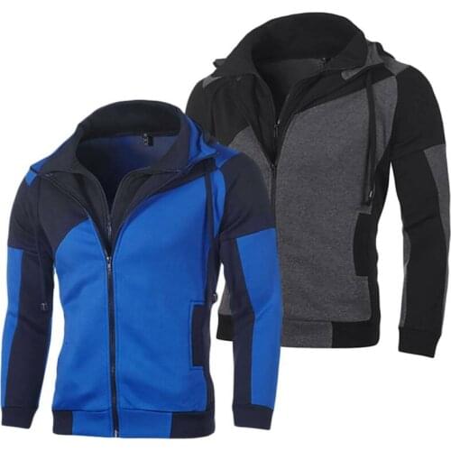 2021 Hot Mens Sport Cardigan Hoodie Coats Jacket Winter Warm Outwear Sweatshirt Overcoat Long Sleeve Personality Versatile New