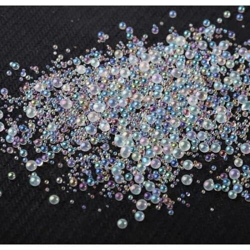 30g Colorful Mixed Bubble Ball Beads Nail Art Decoration Epoxy Resin Silicon Mold Filler DIY Jewelry Crafts Filling Bead