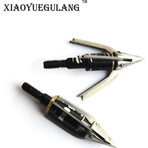6/12/24/30PCS/LOT Rotational Broadheads Cut Diameter 2" for Compound Bow and Crossbow Hunting