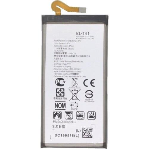 10pcs /lot 3500mAh 13.5Wh BL-T41 BLT41 Battery For LG G8 ThinQ LMG820QM7 LMG820UM1 LM-G820UMB LMG820UM0 LMG820UM2 G820N G820UM