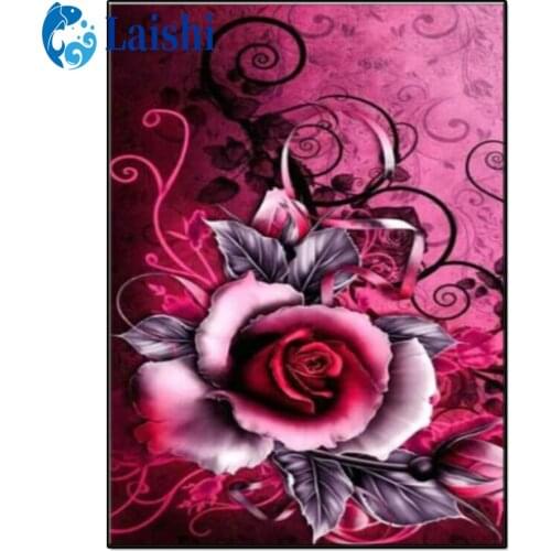 Full Square Diamond Embroidery Red rose DIY Diamond Painting Cross Stitch full round Drill Picture of Rhinestones home decor