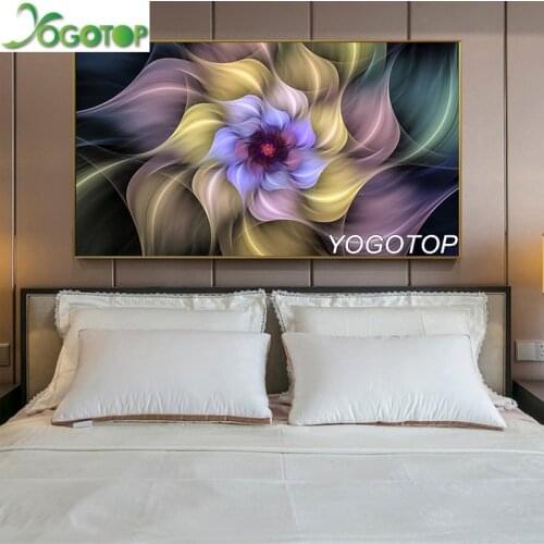YOGOTOP Diamond Embroidery large custom"Abstract flower" 5D DIY Diamond Painting Full Square/Round drills Mosaic Wall Art YY072