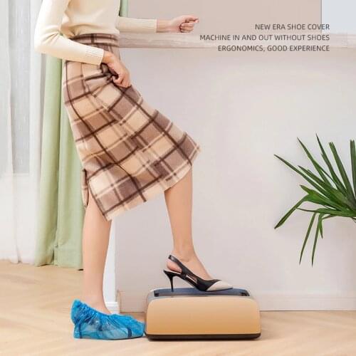 Automatic Shoe Covers Machine Home Office One-Time Film Machine Stepping Disposable Boots Maker Shoe Film Machine Foot Set