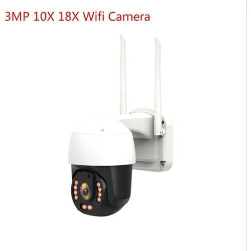 3MP 18X Zoom Human Motion Detection Line Cross Detection Wireless Wifi PTZ Cameras P2P Two Way Audio 10X Speed Dome Camera