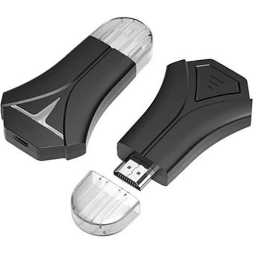 K12 Wireless Display Dongle, 1080P HDMI-compatible Wireless Display Receiver, Portable, Plug and Play, Micro USB to TV/Projector