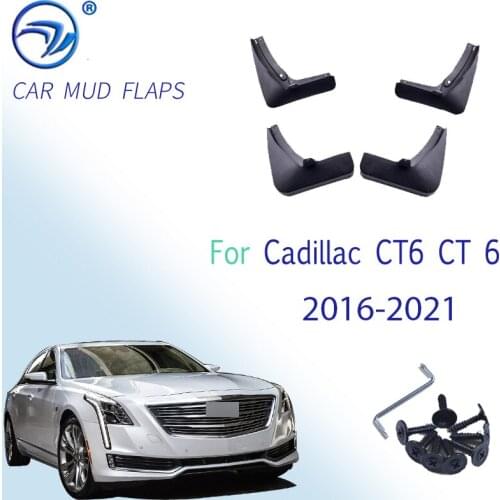 Car Mud Flaps For Cadillac CT6 CT 6 2016 2017 2018 OE Fitment Mudflaps Splash Guards Mud Flap Mudguards Fender Front Rea