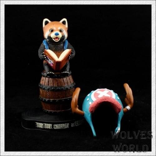 ONE PIECE Anime 15 Anniversary Commemora Ver Tony Tony Chopper PANDA Animal Shapes PVC Action Figure Collection Model Toy