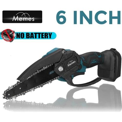 6 Inch Electric Chain Saw Cordless Trimming Logging Pruning Saws Woodworking Cutter Garden Tools For Makita 18V Battery