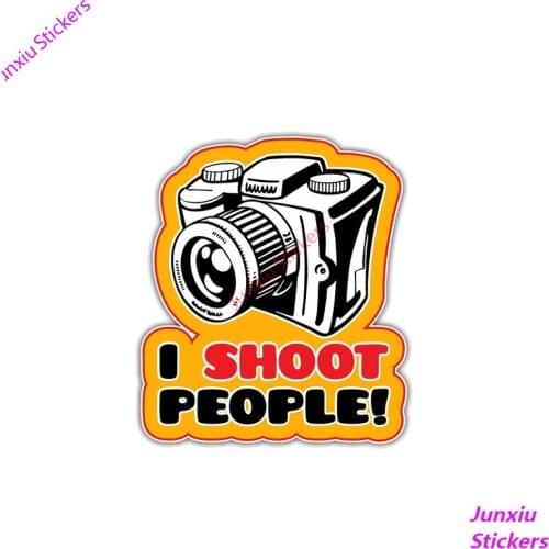 Creative Car Sticker Shoot People Camera Photo Decals Funny for Bumper Window Waterproof Accessories Interior KK11*9cm