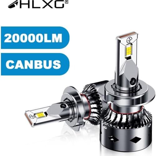 Hlxg Strong Canbus H7 Led H4 H11 H1 H8 Fog Lights 9006 hb4 led 9005 HB3 LED Car Headlight 12V 20000LM 6000K For VW Golf/Audi/BMW