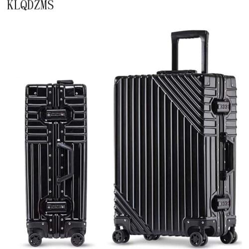 KLQDZMS 20’’24’’26’’29 Inch PC Lightweight And Easy To Carry ABS Travel Suitcase On Wheels Light Luxury Trolley Luggage Bag