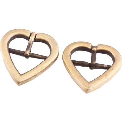 Metal Heavy Duty Hand Bag Shoe Strap Belt Web Adjust Roller Pin Buckle Snap Rectangle Ring Leather Craft Repair DIY Decor Heart