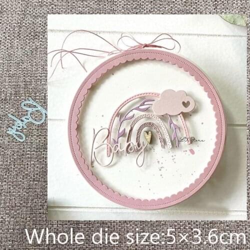 XLDesign Craft Metal stencil mold Cutting Dies baby letter decoration scrapbook die cuts Album Paper Card Craft Embossing