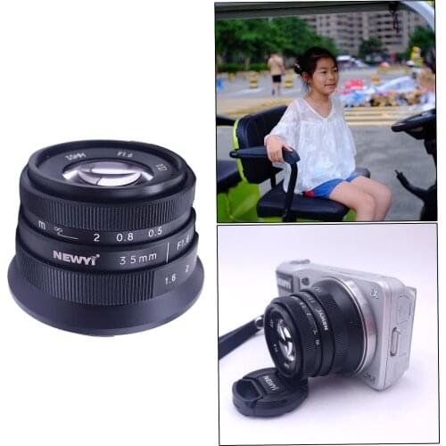 Mini 35mm F1.6 APSC Lens for Sony E-Mount A6300 A5100 A5000 NEX-3 NEX-3R NEX-5 NEX-5T NEX-5C A7 A7II A7R A7SII